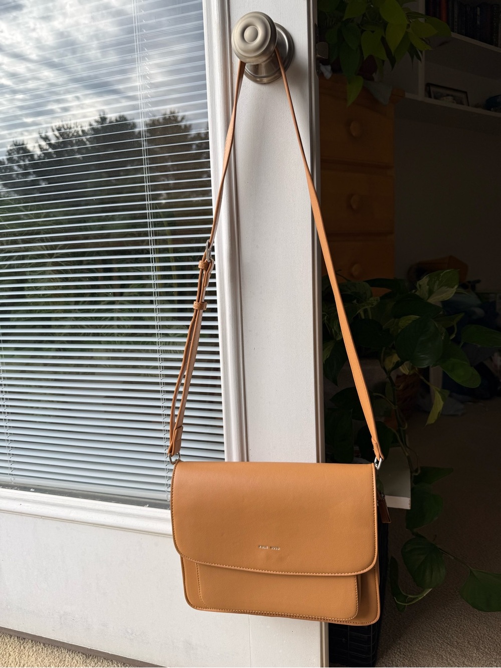 Pixie Mood Tan Crossbody Messenger Bag